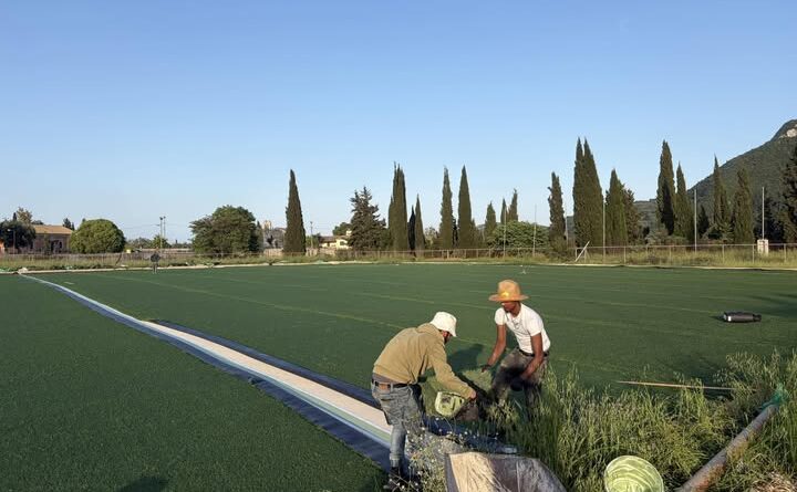 Νέος τεχνητός χλοοτάπητας στο δημοτικό γήπεδο Καστελλάνων Μέσης