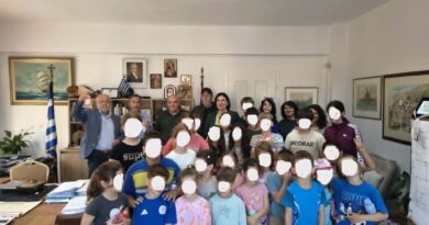 Ο Δήμος Βόρειας Κέρκυρας και η Α’ και ΣΤ΄ Τάξη του 1ου Σχολικού Κέντρου Θιναλίων, έστειλαν μήνυμα προστασίας της θαλάσσιας ζωής.