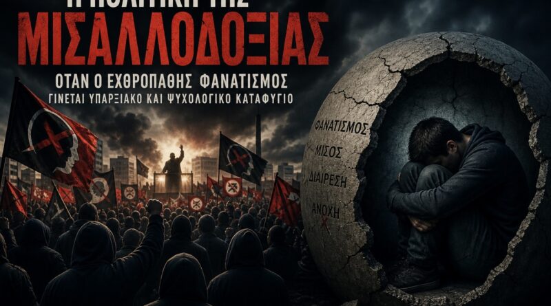 Η Πολιτική Της Μισαλλοδοξίας: Όταν Ο Εχθροπαθής Φανατισμός  Γίνεται Υπαρξιακό Και Ψυχολογικό Καταφύγιο  Του Σπύρου Άνδρεϊτς