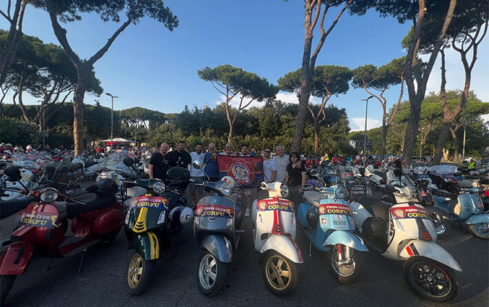 Vespa Club Corfu: 1.000 χιλιόμετρα μέχρι τη Ρώμη για τα 80 χρόνια της θρυλικής Vespa
