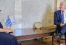Εθιμοτυπική συνάντηση του Περιφερειάρχη με την Αναπληρώτρια Επικεφαλής της Αποστολής της Βρετανικής Πρεσβείας στην Αθήνα, Robyn Goldsmith, και την Υποπρόξενο του Ηνωμένου Βασιλείου στην Κέρκυρα, Alison Turney