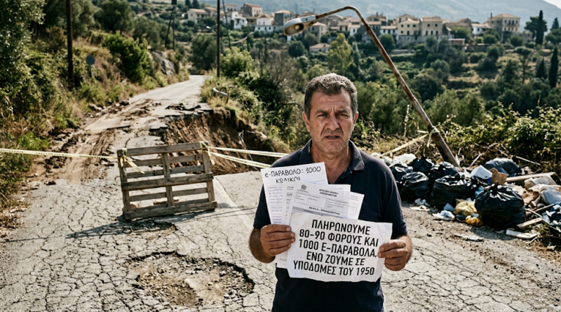 Πληρώνουμε 80-90 Φόρους Και 1000 E-Παράβολα,  Ενώ Ζούμε Σε Υποδομές Του 1950 Του Σπύρου Άνδρεϊτς
