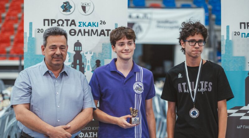 Ασημένιο πανελλήνιο μετάλλιο για τον 15χρονο Απόστολο Παλαιολόγου στο 53ο Πανελλήνιο Ομαδικό Πρωτάθλημα Α’ Εθνικής