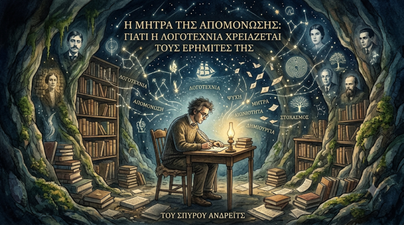 Η Μήτρα της Απομόνωσης: Γιατί η Λογοτεχνία Χρειάζεται τους Ερημίτες της Του Σπύρου Άνδρεϊτς