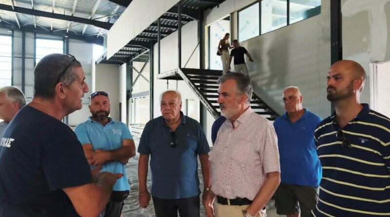 Στην τελική ευθεία το νέο Κλειστό Προπονητήριο στις Αλυκές – Αυτοψία του Δημάρχου και του Κ.Γ.Σ.