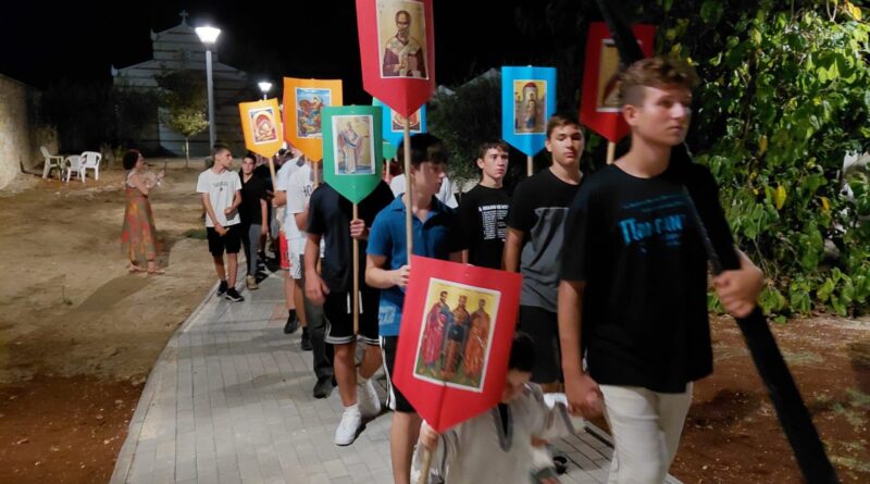 Η Απόδοση της εορτής της Κοιμήσεως της Υ. Θεοτόκου στην κατασκήνωση της Ιεράς Μητροπόλεως Κερκύρας