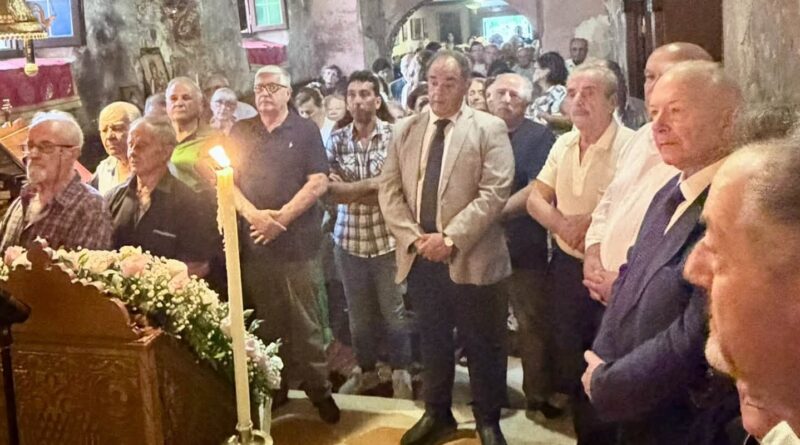 Στέφανος Γκίκας στη Μονή Παναγίας των Δρόμων για τη Γέννηση της Θεοτόκου