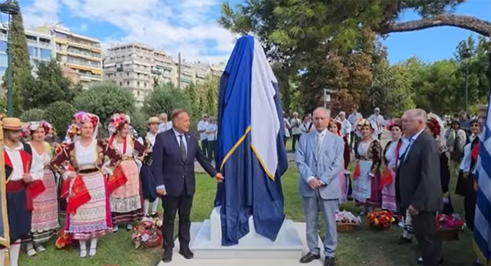 Η προτομή του Ιωάννη Καποδίστρια στο κέντρο της Θεσσαλονίκης – Δωρεά της Κερκυραϊκής Ένωσης «Ο Άγιος Σπυρίδων»